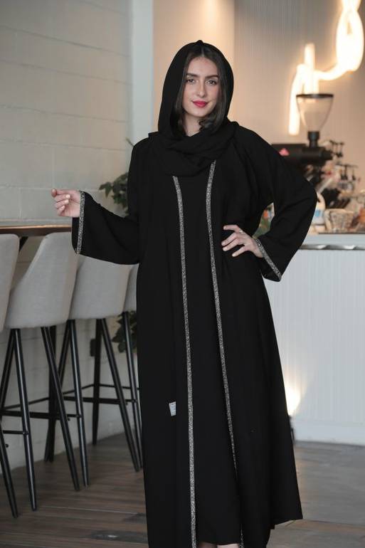 عباية قطعتين بستايل مميز