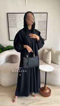 عباية كلاسيك فخمة كسرات من الكم 