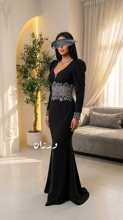 فستان كريب سراميك