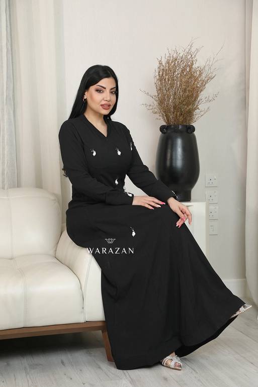فستان ساتر بتطريز خرز