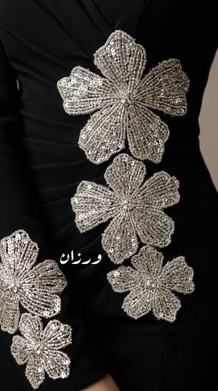 فستان سهره ماسك باكمام طويله 