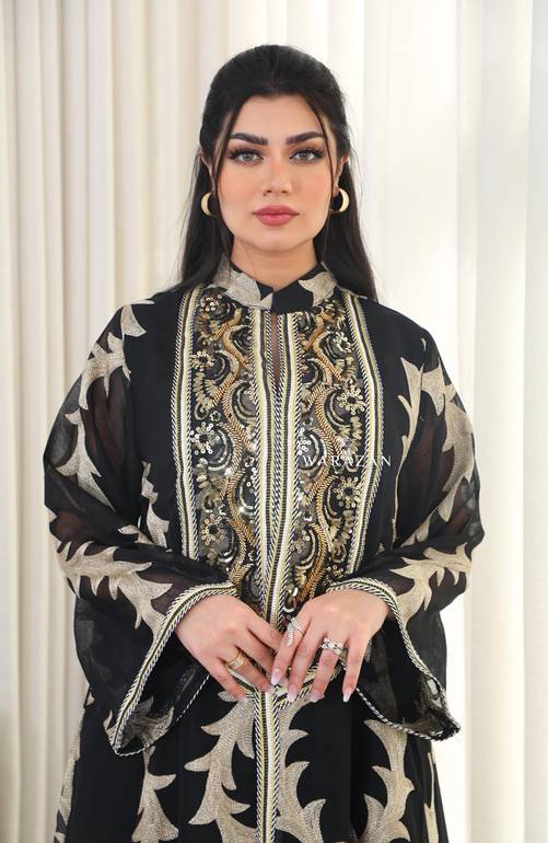 جلابيه بتطريز كمبيوتر وبتفاصيل جميله 