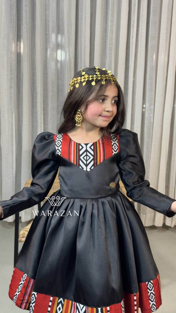 فستان بناتي رمضاني بلون الاسود
