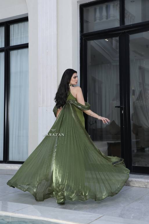 فستان سهرة راقي للمناسبات بتطريز 
