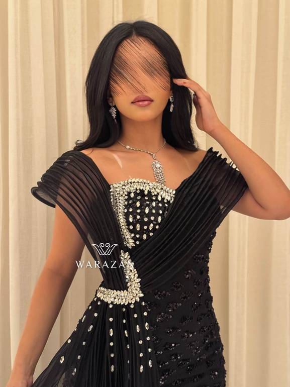 فستان سهره ملكي بكرستال و كسرات 