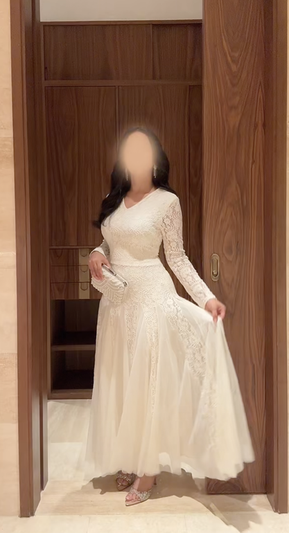فستان ناعم دانتيل 