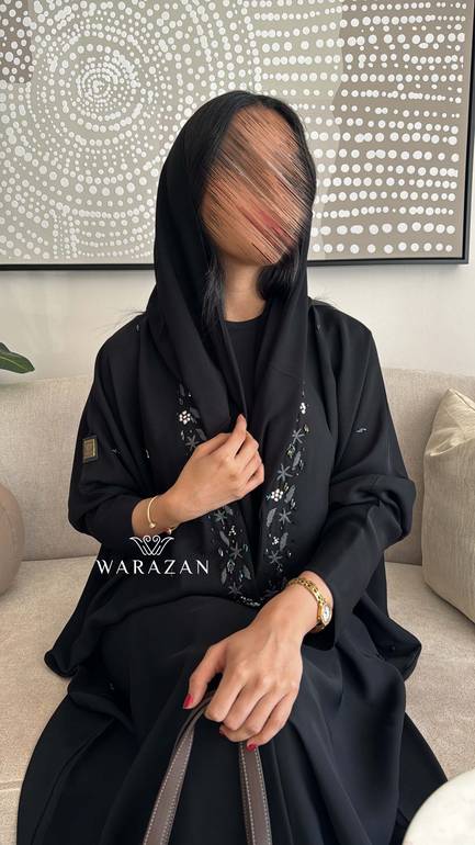 عباية عملية بشت مطرزة تطريز يدوي للعيد