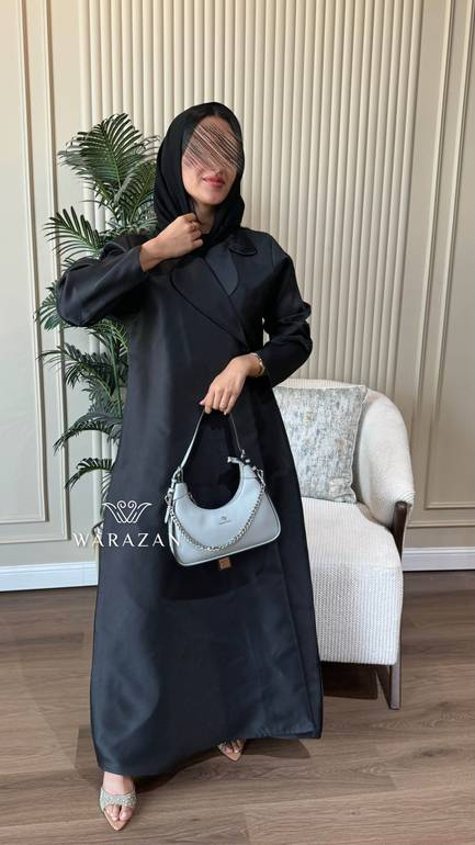 عباية رسمية سادة بقماش ميكادو تفتة