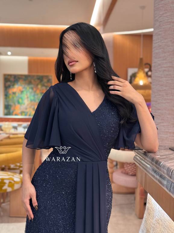 فستان سهره انيق بلمعه 