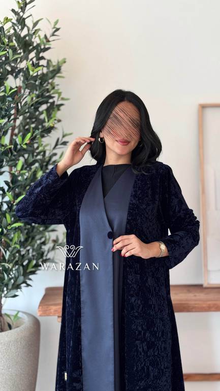 عباية مخمل بتدخيلة تفته 