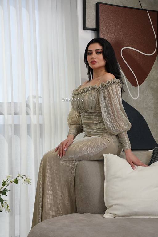فستان سهرة ناعم ستايل راقي