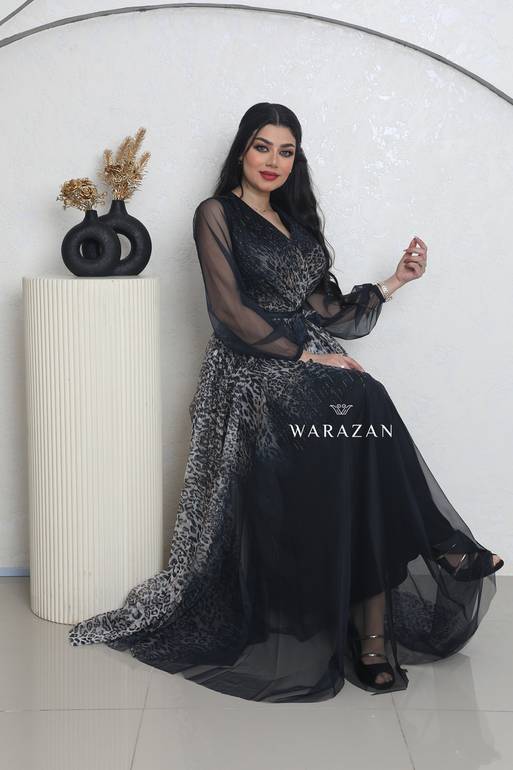 فستان نسائي مشجر انيق للعيد
