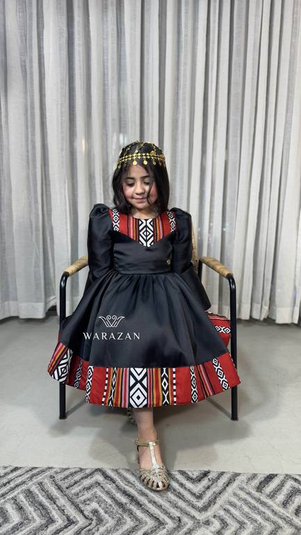 فستان بناتي رمضاني بلون الاسود