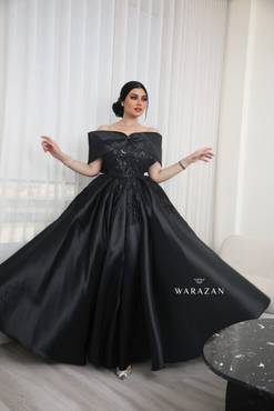 فستان سهره اسود مميز للمناسبات
