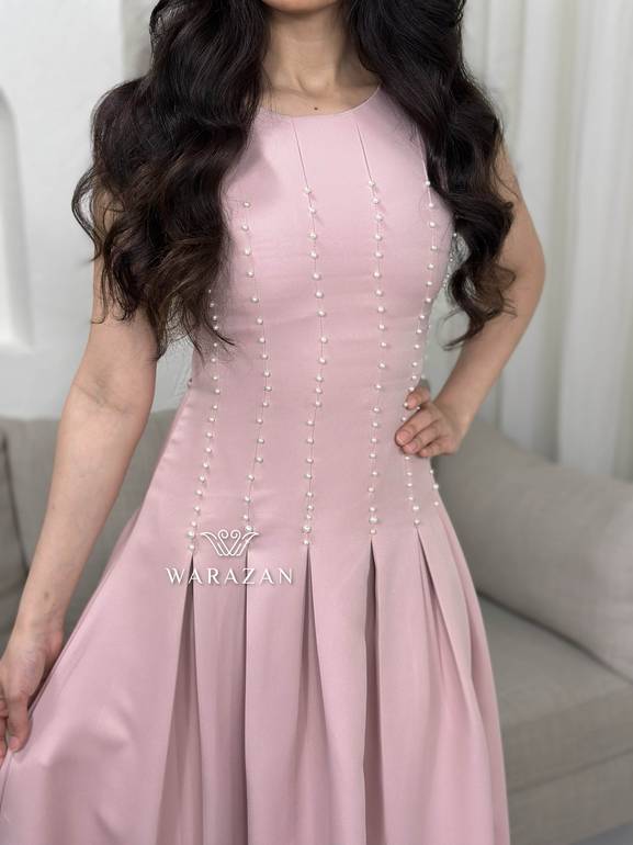 فستان كلوش ناعم للعيد مع لول 