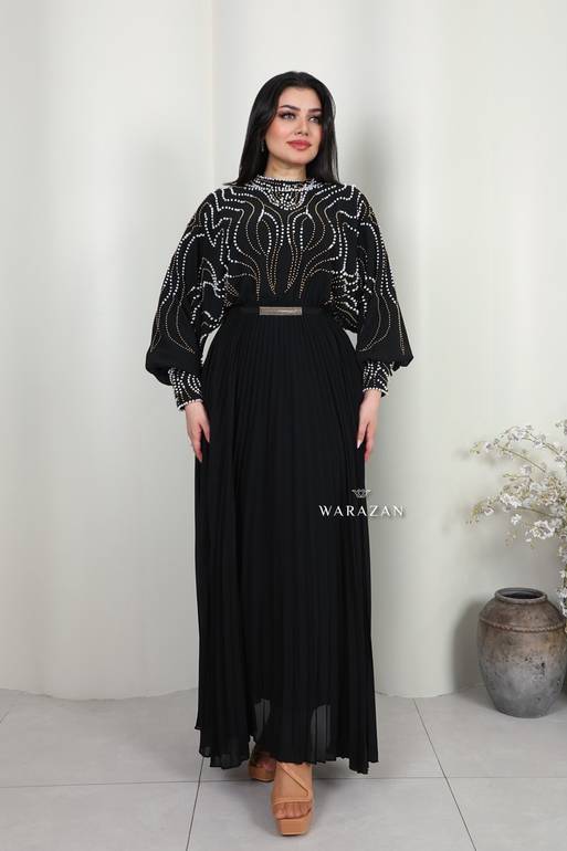 فستان سهرة بيليسيه بتطريز شك&nbsp;يدوي