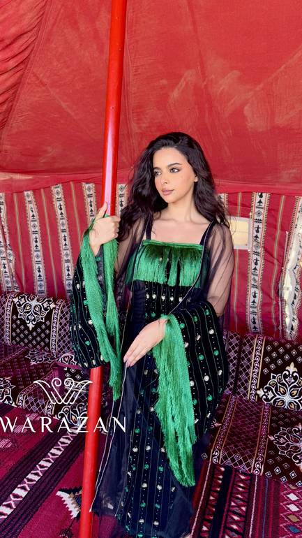 جلابية ملكية بتطريز يدوي 