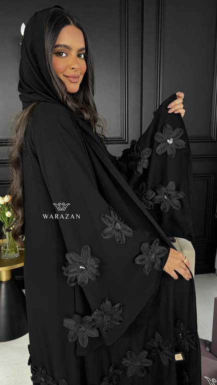 عباية باربي أنيقة بتخيلة ورود