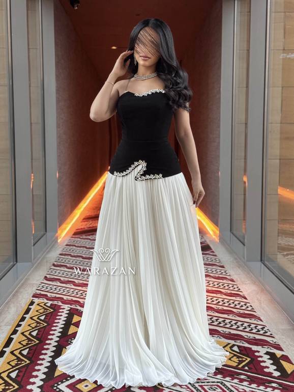 فستان سهره بكسرات و بتدخيلة كرستال  