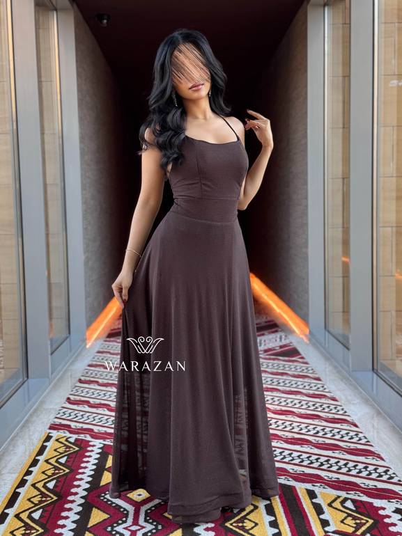 فستان ناعم استريتش بلمعه 