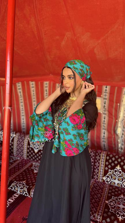 جلابية ملكية بتدخيلة ورد 