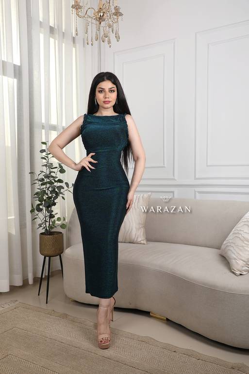 فستان سهرة طويل ناعم اسكيني بكت 
