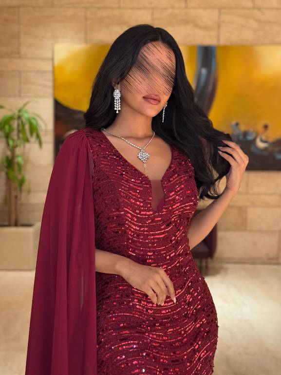 فستان سهره ماسك بتصميم انيق