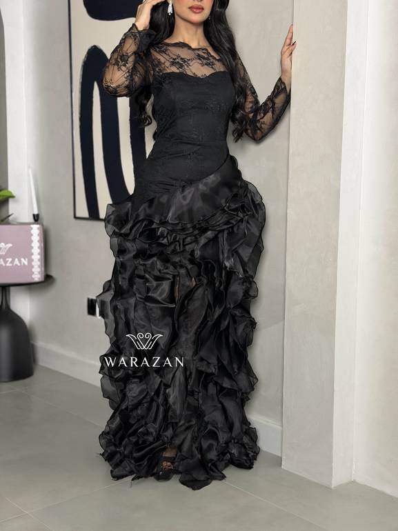 فستان سهرة أسود