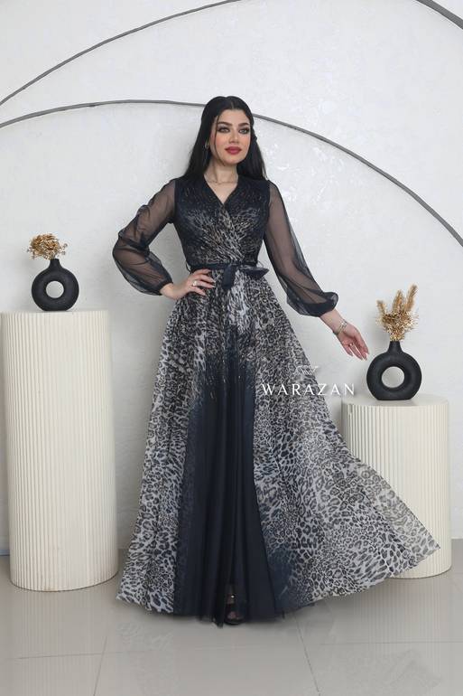 فستان نسائي مشجر انيق للعيد