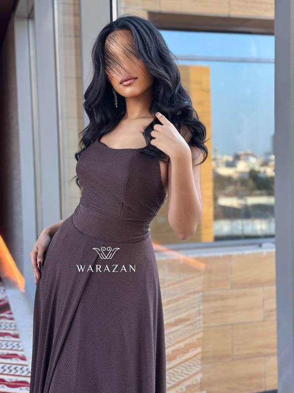 فستان ناعم استريتش بلمعه 