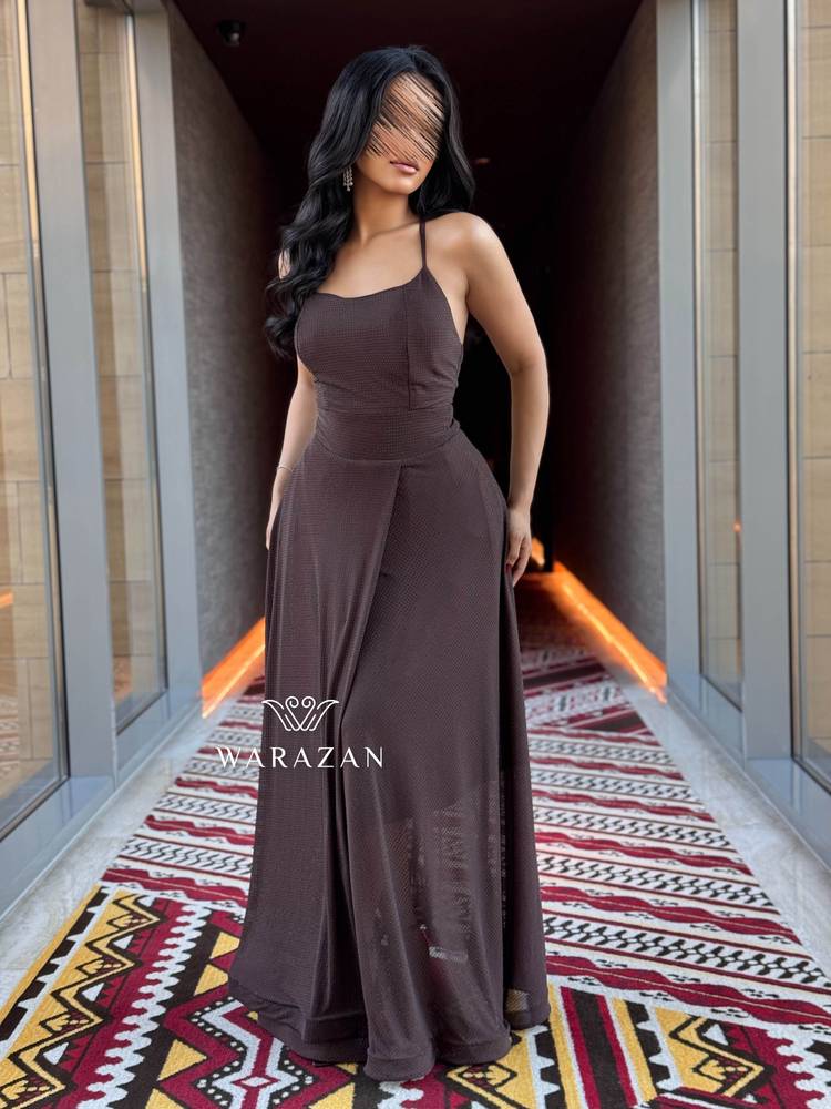 فستان ناعم استريتش بلمعه 