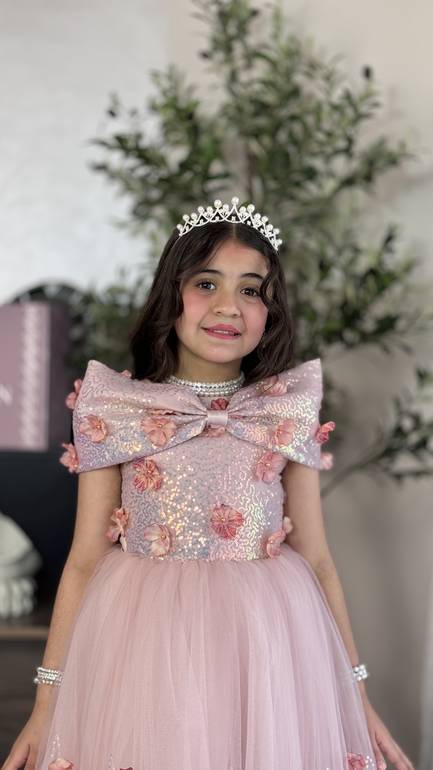 فستان بناتي منفوش