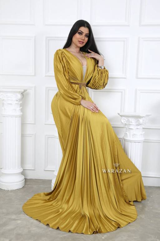 فستان سهرة راقي بيليسيه مع تطريز شك