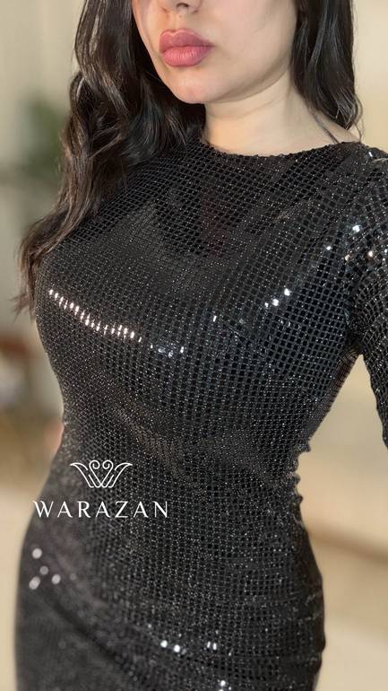 فستان سهرة ناعم انيييق للمناسبات 