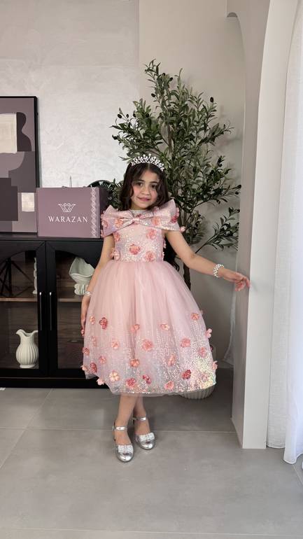 فستان بناتي منفوش