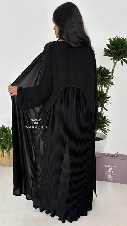 عباية بستايل كسرات من الخلف 