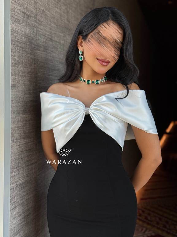 فستان اسود بيزك