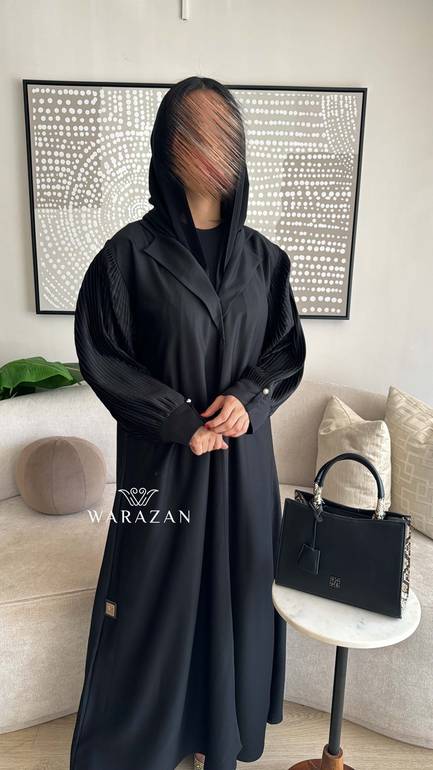 عباية كلاسيك فخمة كسرات من الكم 