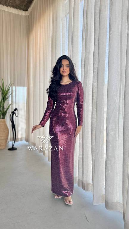 فستان سهرة ناعم انيييق للمناسبات 