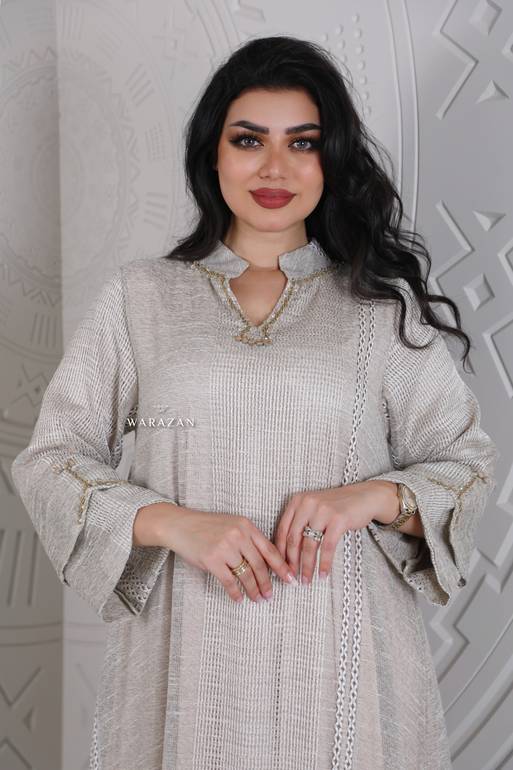 جلابيه لينن مربعات 
