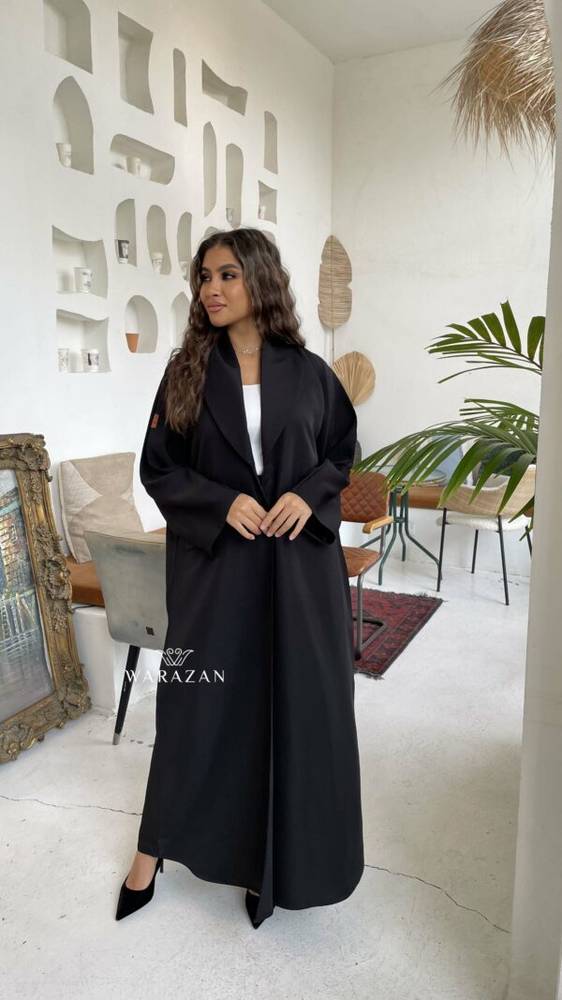 عباية دوام عملية أوفر سايز مع ياقة