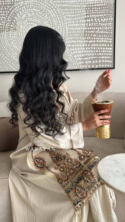 جلابية رمضانية بتطريز كمبيوتر