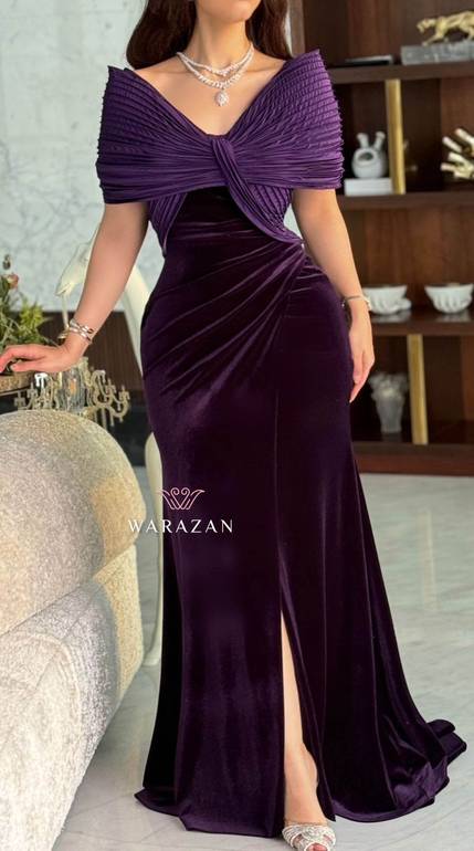 فستان سهره ماسك مخمل 