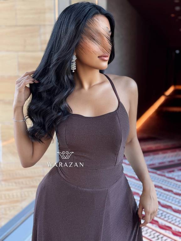 فستان ناعم استريتش بلمعه 