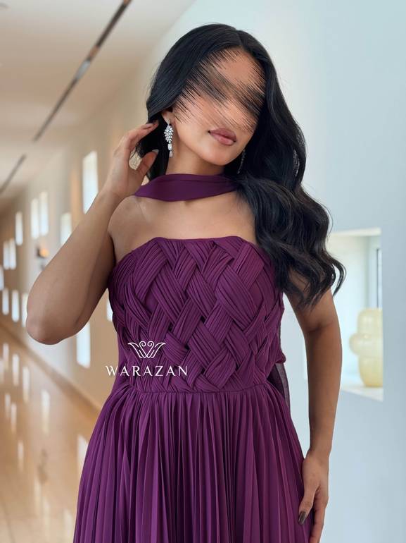 فستان سهره بكسرات 