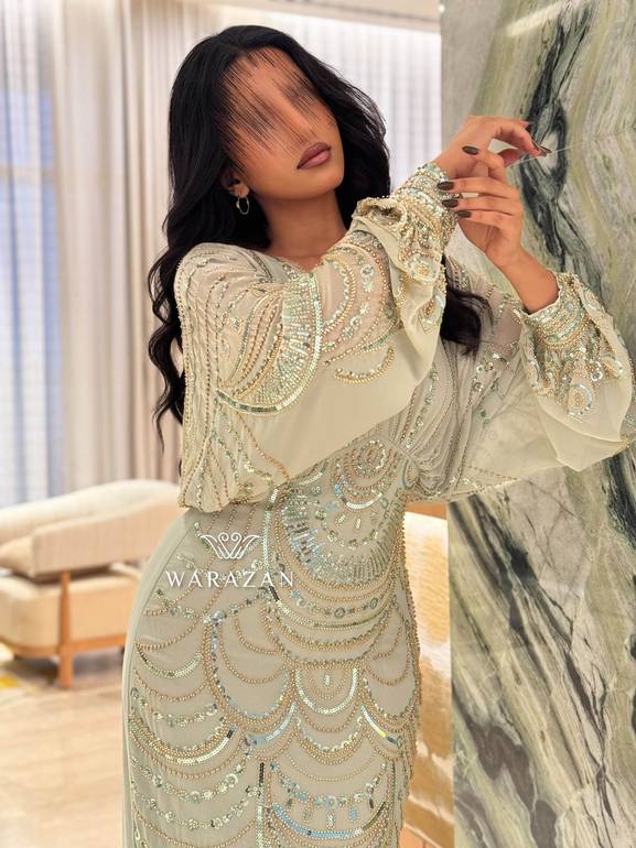 فستان سهره بتطريز ملكي 