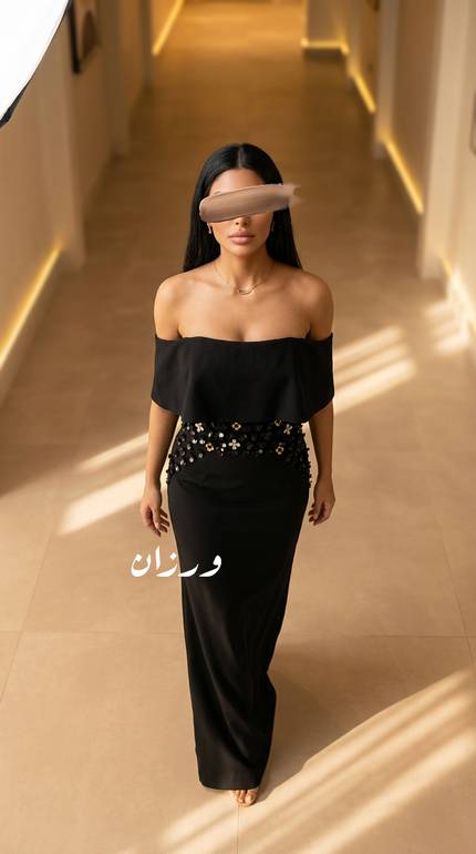 فستان سهرة بقصة توب 