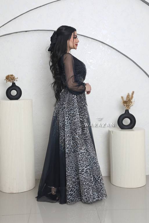 فستان نسائي مشجر انيق للعيد