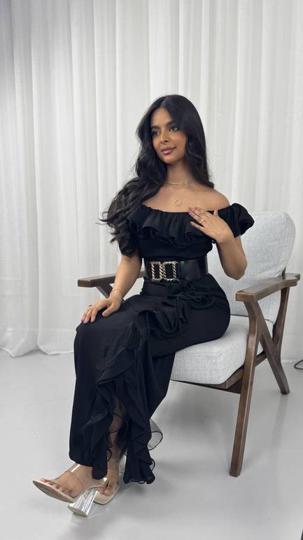 فستان سهرة ناعم  مخمل راقي للمناسبات والعيد والخطوبة