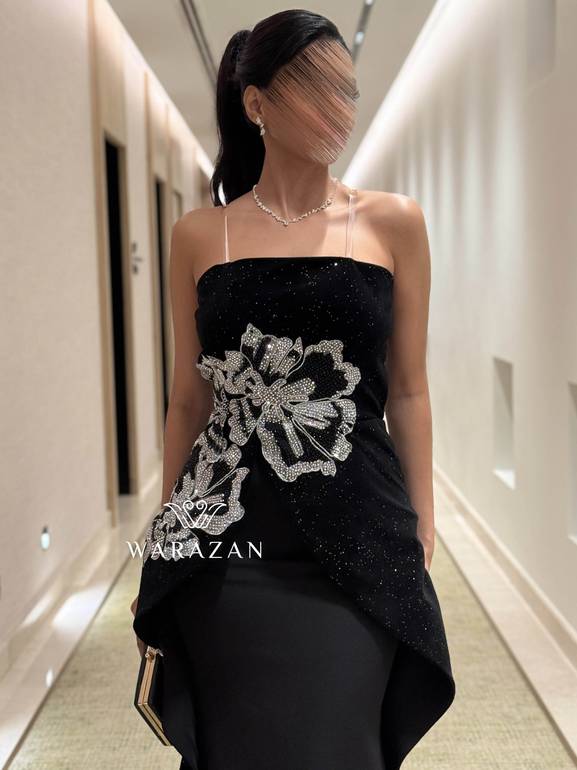  فستان سهرة أسود